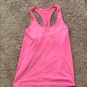 Lululemon size 10 pink “Swift tech racerback” tank